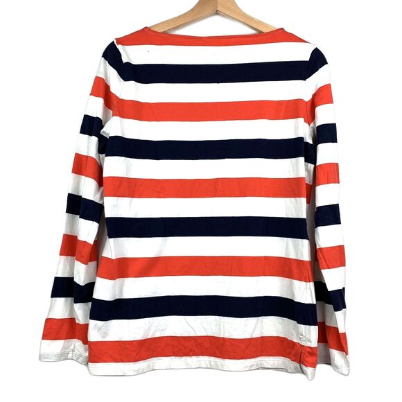 Boden Stripes Ahead of The Rest Color Block Top Size 8 Super Soft stretchy - Picture 2 of 9
